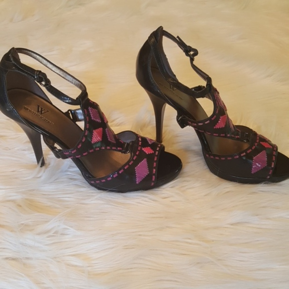 WORTHINGTON 9M PURPLE PINK HEELS